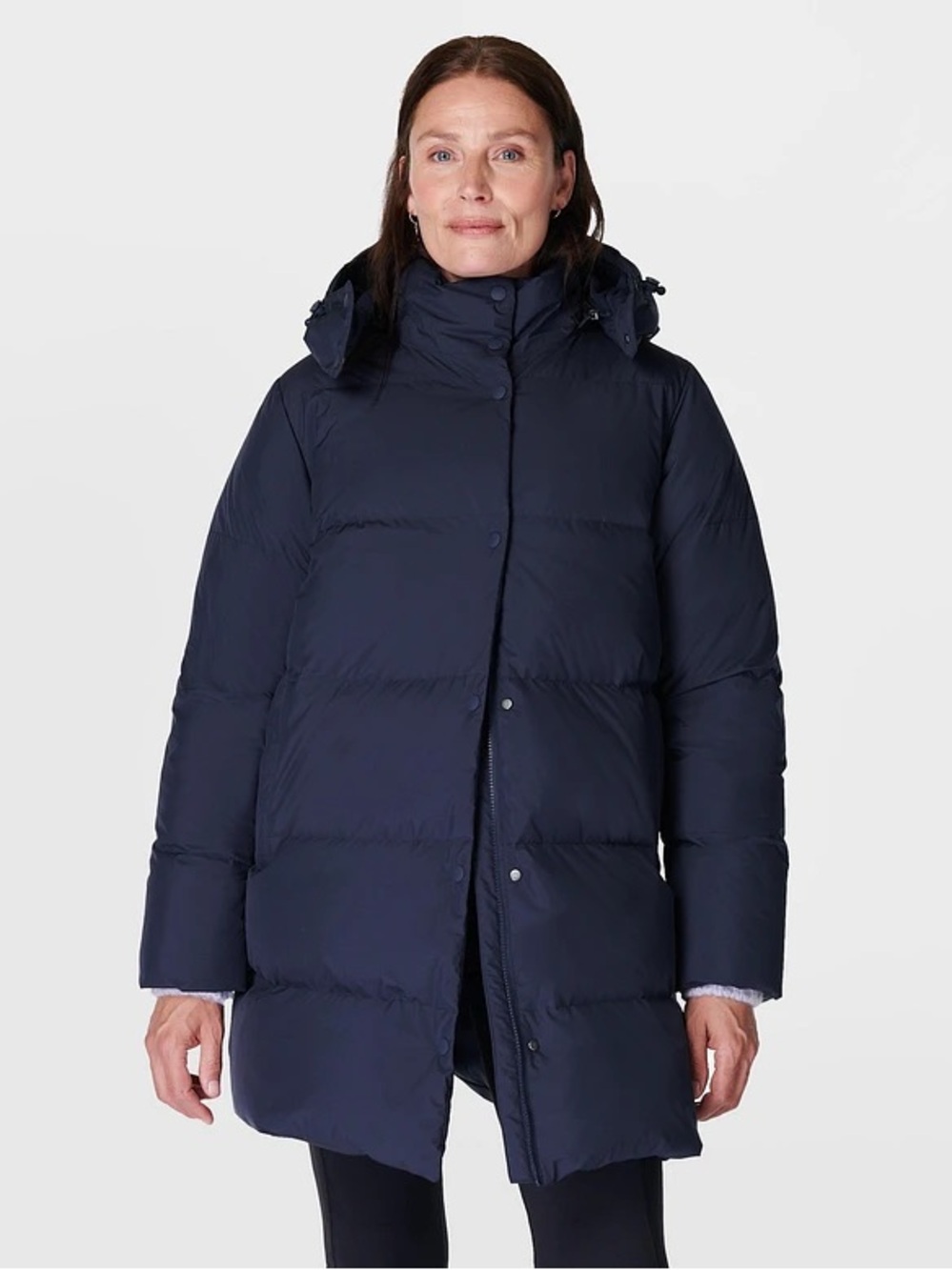 NWOT SWEATY BETTY Nimbus Mid Puffer in Deep Navy Blue
Size 6